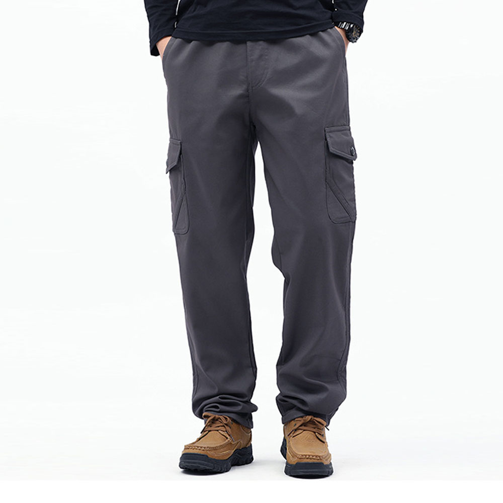 Pantalon décontracté chaud épaissi en polaire pour hommes