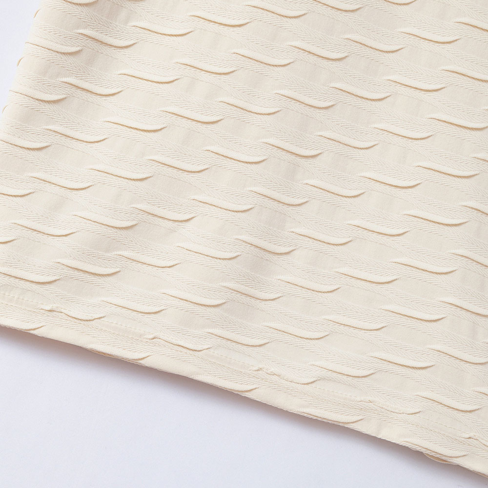 Herren Kurzarm-Revershemd mit Jacquard-Design