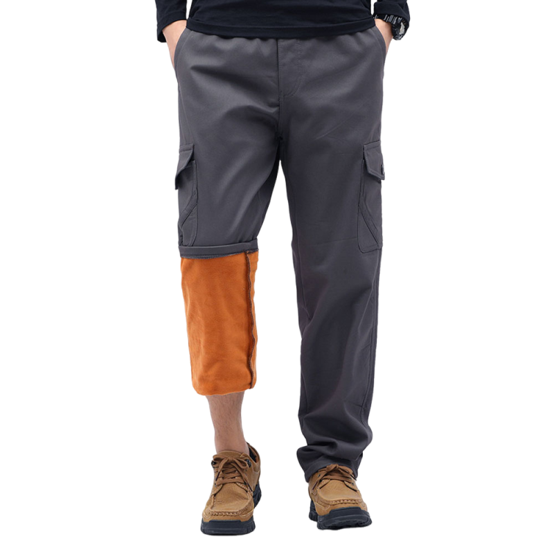 Pantalon décontracté chaud épaissi en polaire pour hommes