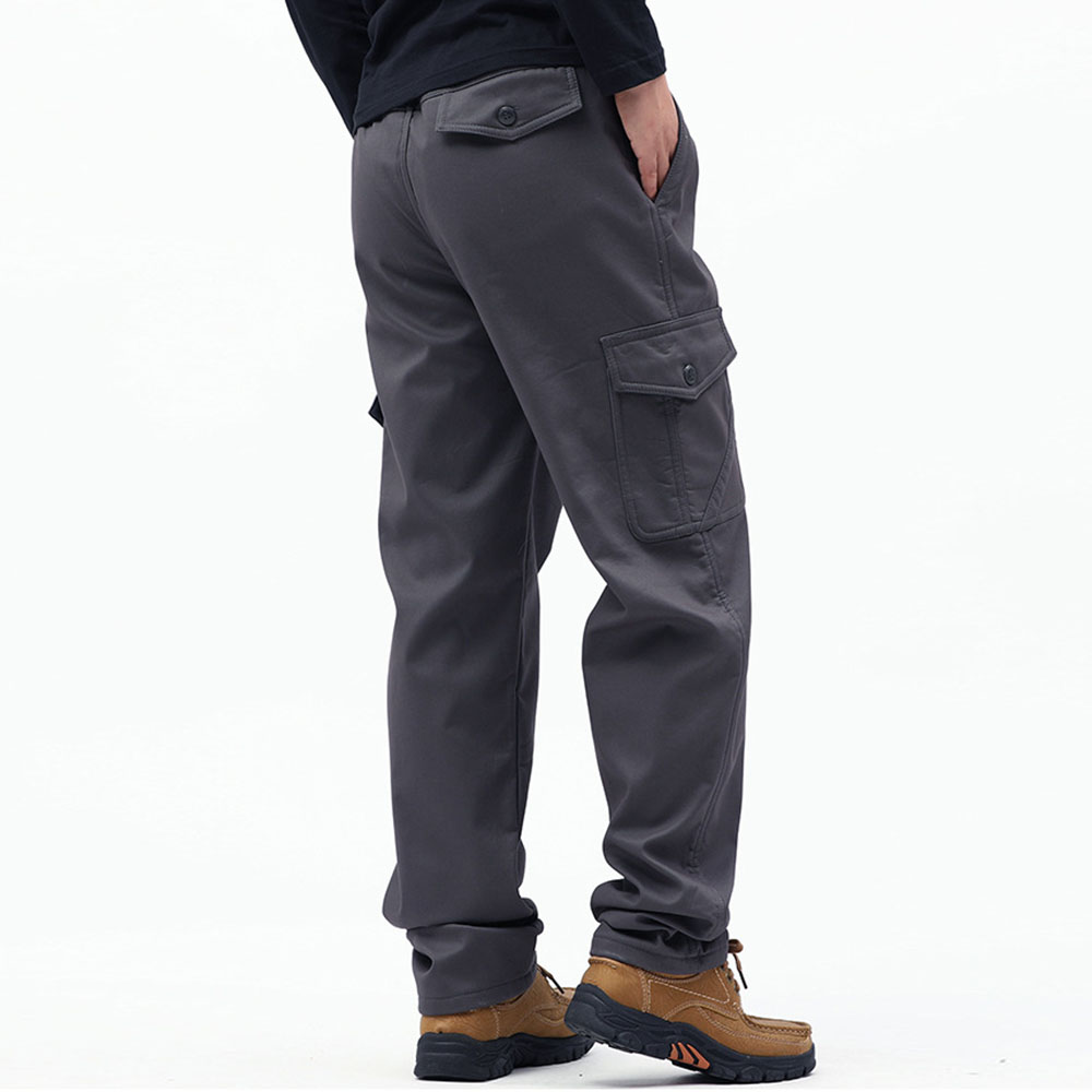 Pantalon décontracté chaud épaissi en polaire pour hommes