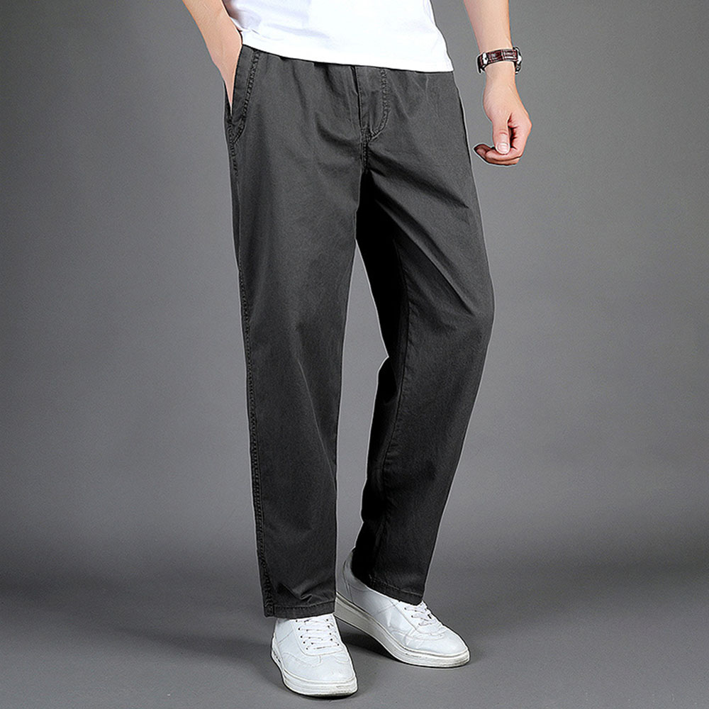 Pantalon droit ample décontracté pour hommes