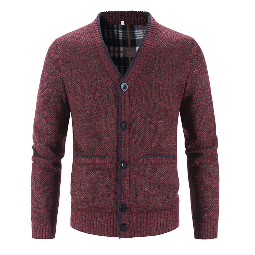 Coinbrillant Nouveau cardigan tricoté chaud épaissi pour hommes
