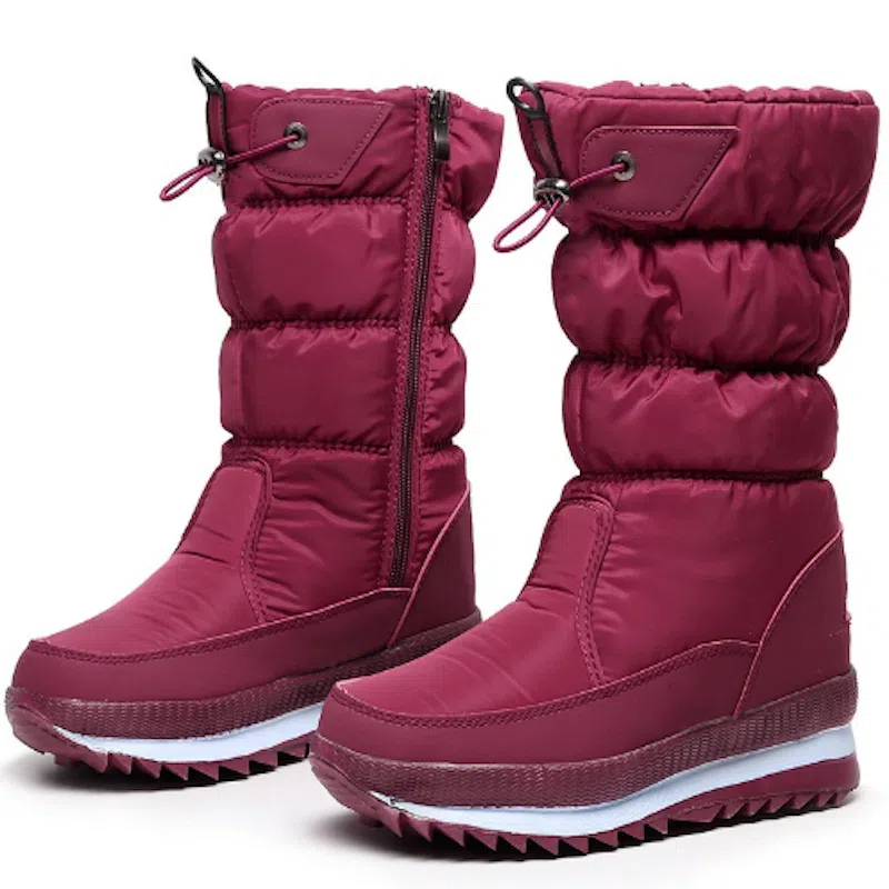 Verdickte warme lässige wasserdichte rutschfeste Winterstiefel für Damen