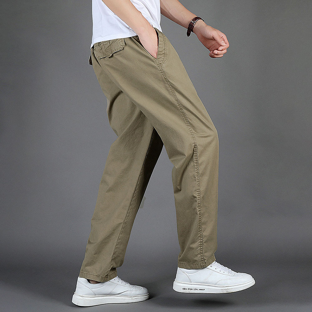 Pantalon droit ample décontracté pour hommes