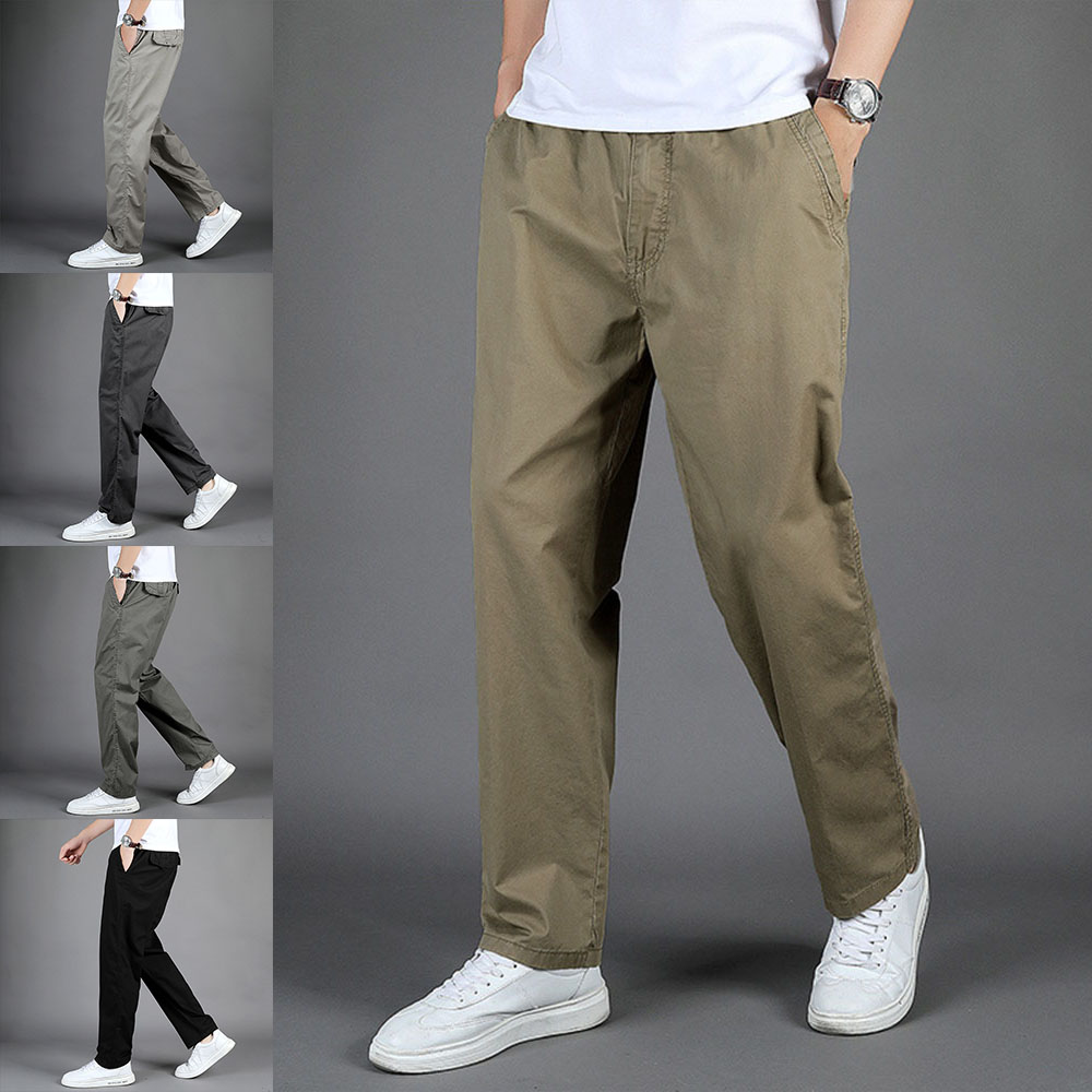 Pantalon droit ample décontracté pour hommes