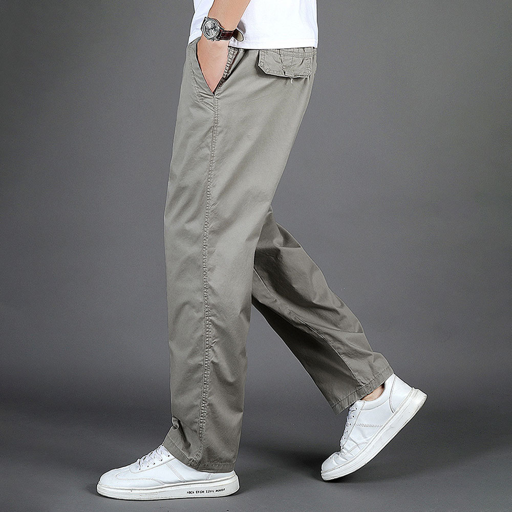 Pantalon droit ample décontracté pour hommes