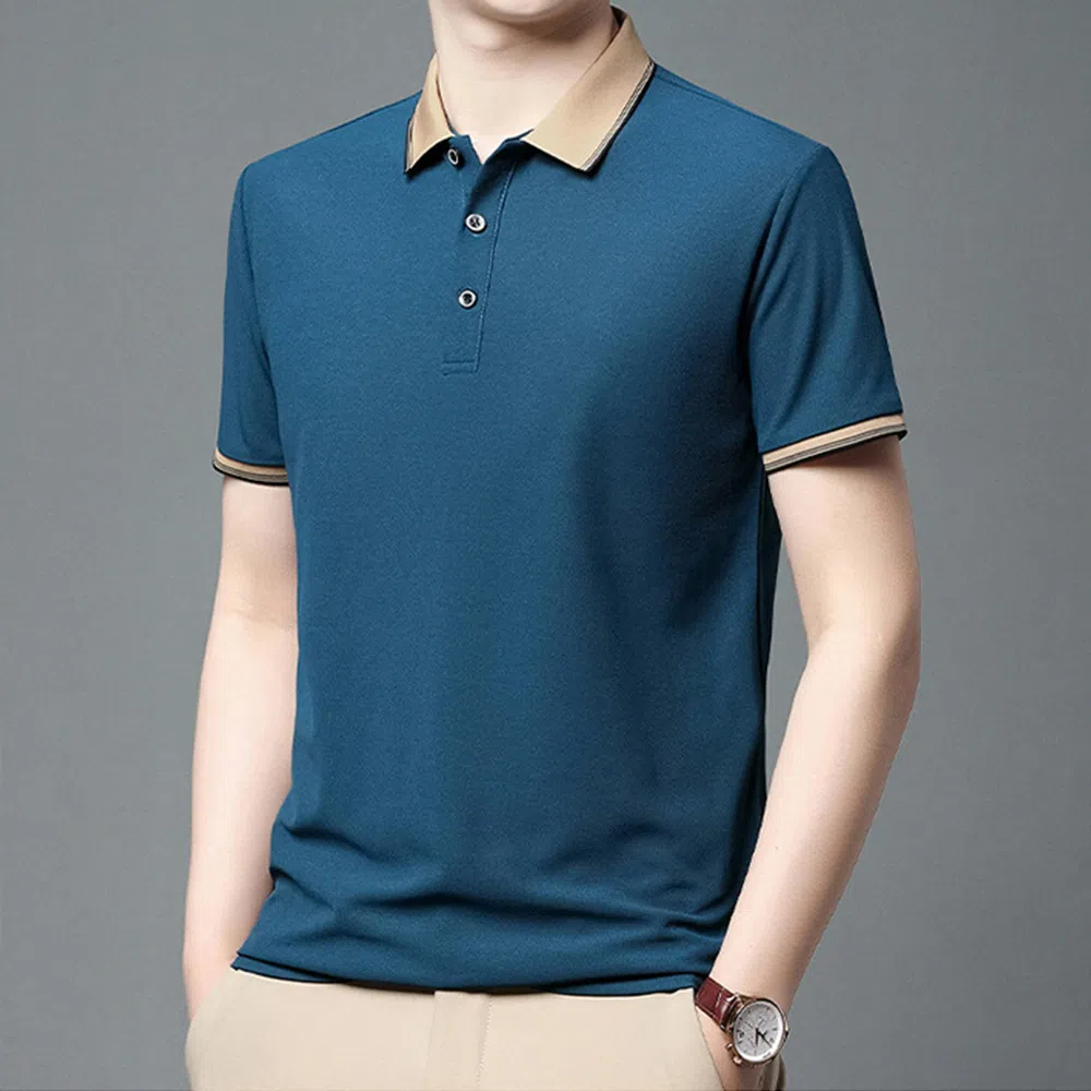 Atmungsaktives Business-Freizeit-Poloshirt für Herren