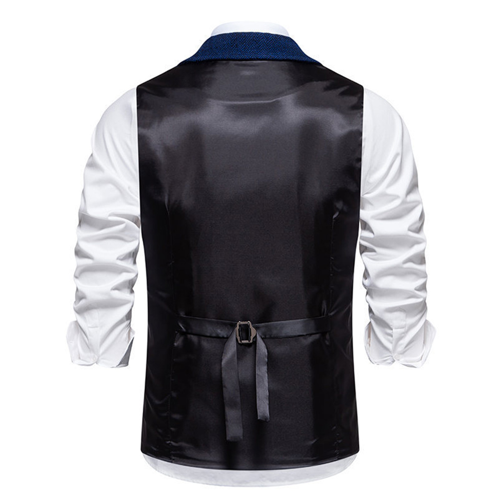 Anzugweste für Herren im Retro-Stil mit Revers