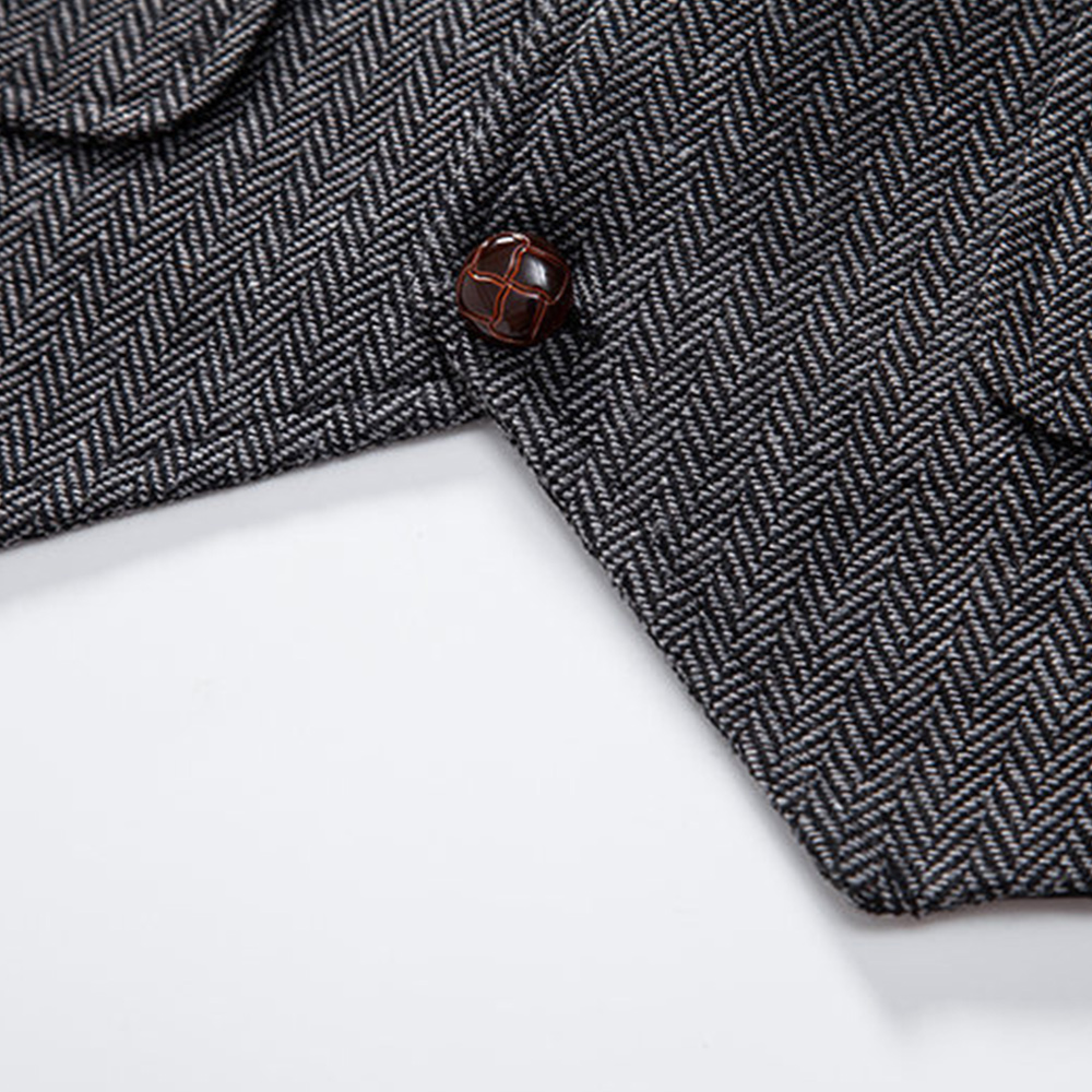 Anzugweste für Herren im Retro-Stil mit Revers