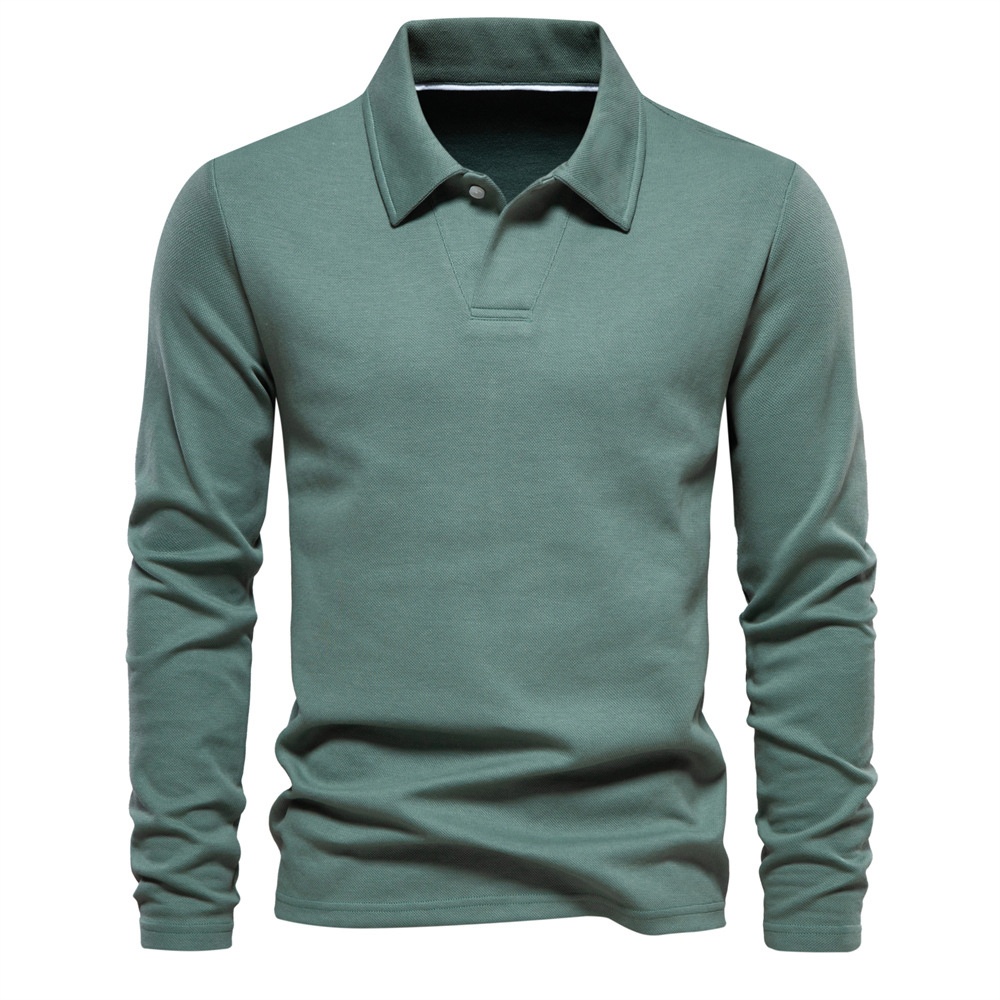 Lässiges vielseitiges Langarm-Poloshirt für Herren