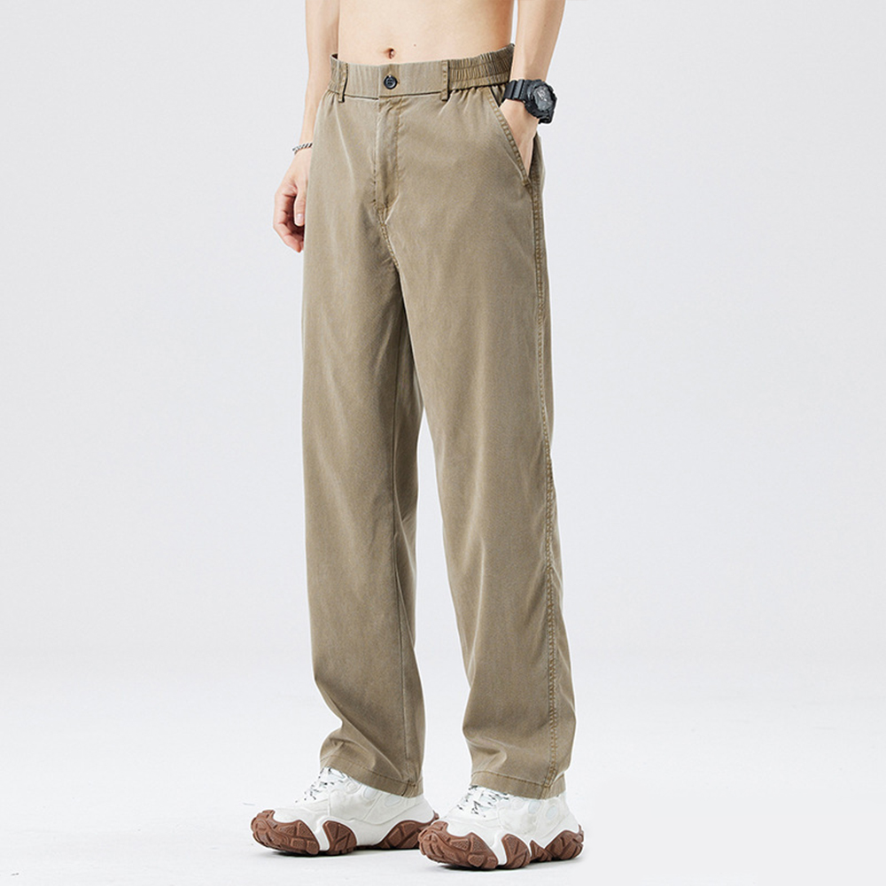 Dünne, atmungsaktive Tencel-Freizeitjeans für Herren im Sommer