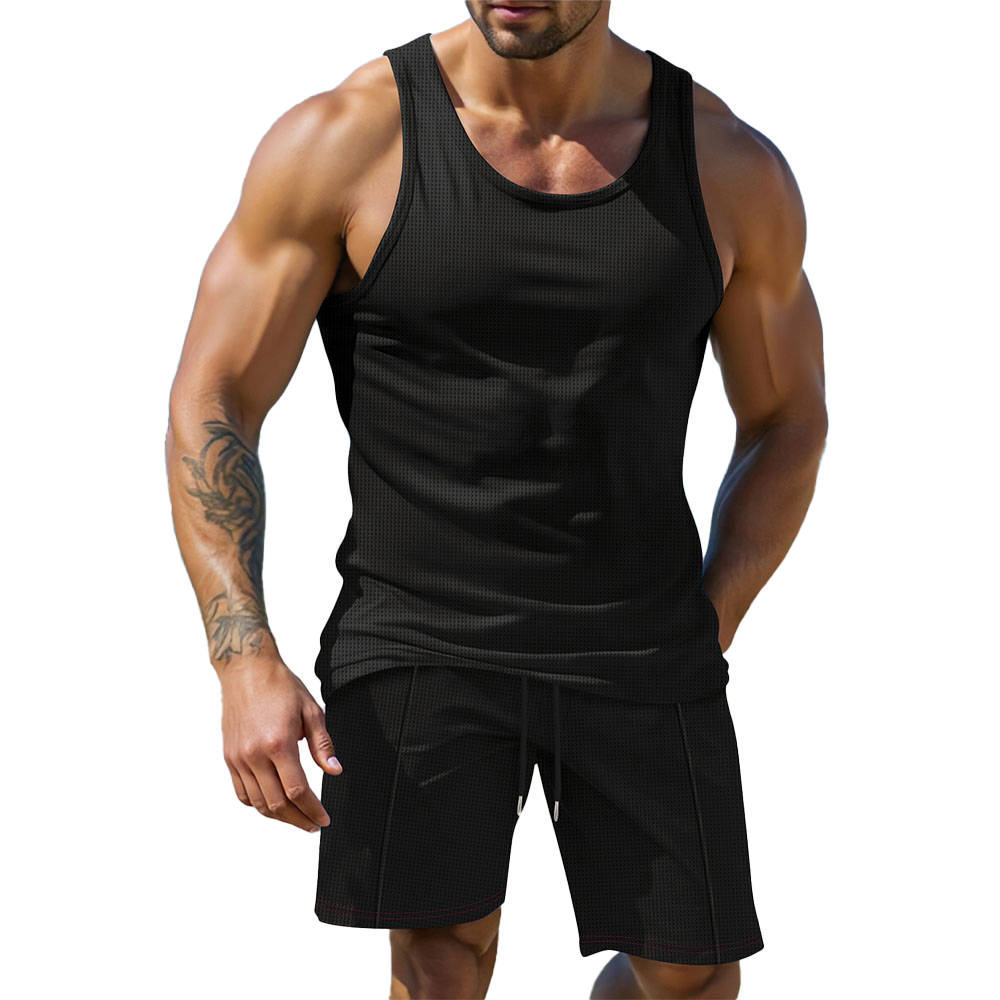 Weste + Shorts Herren Sommer Casual Comfort Set