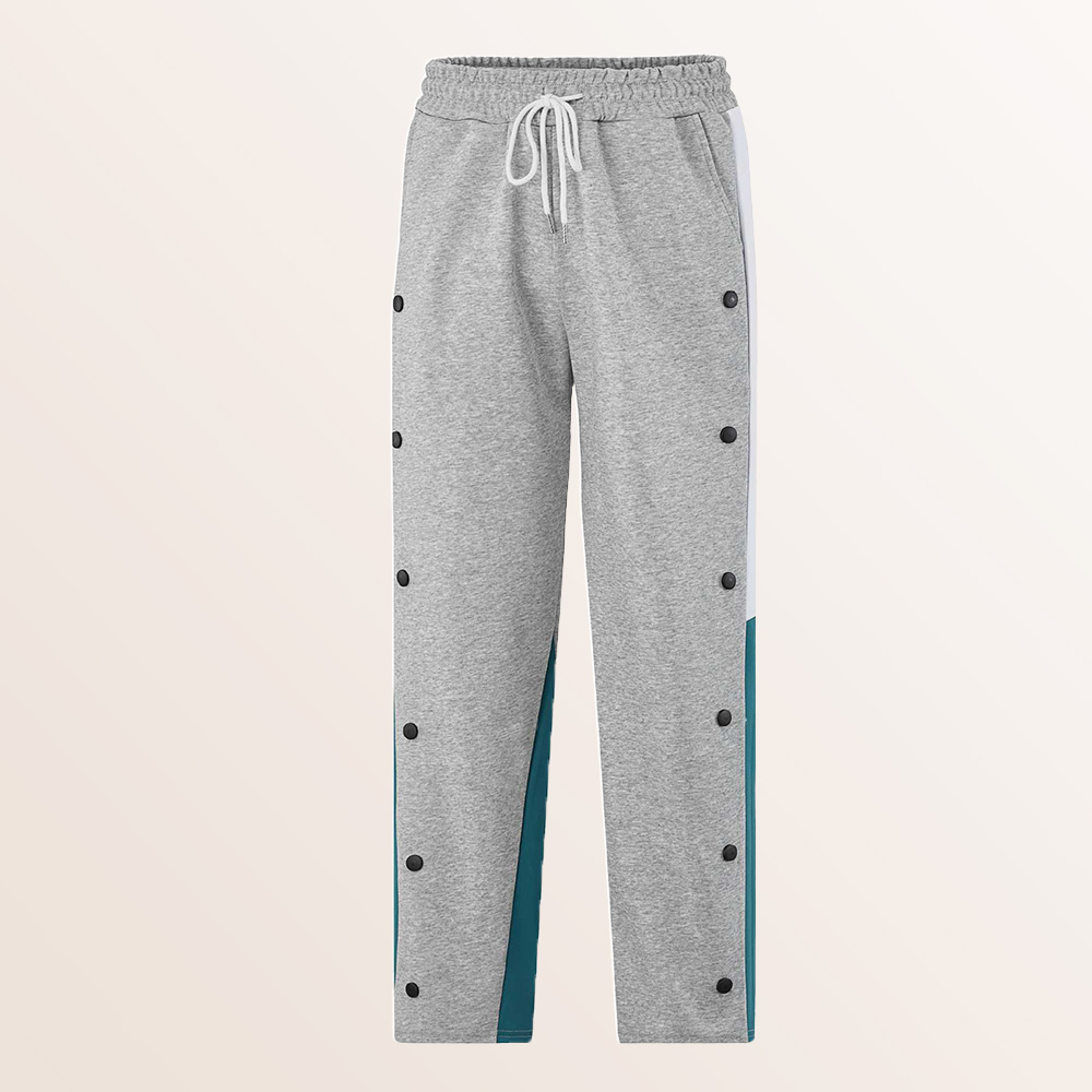 Modische Herrenhose mit lockerer, farblich passender gerader Hose