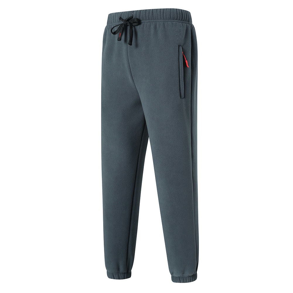 Pantalon décontracté épais en polaire chaude pour hommes