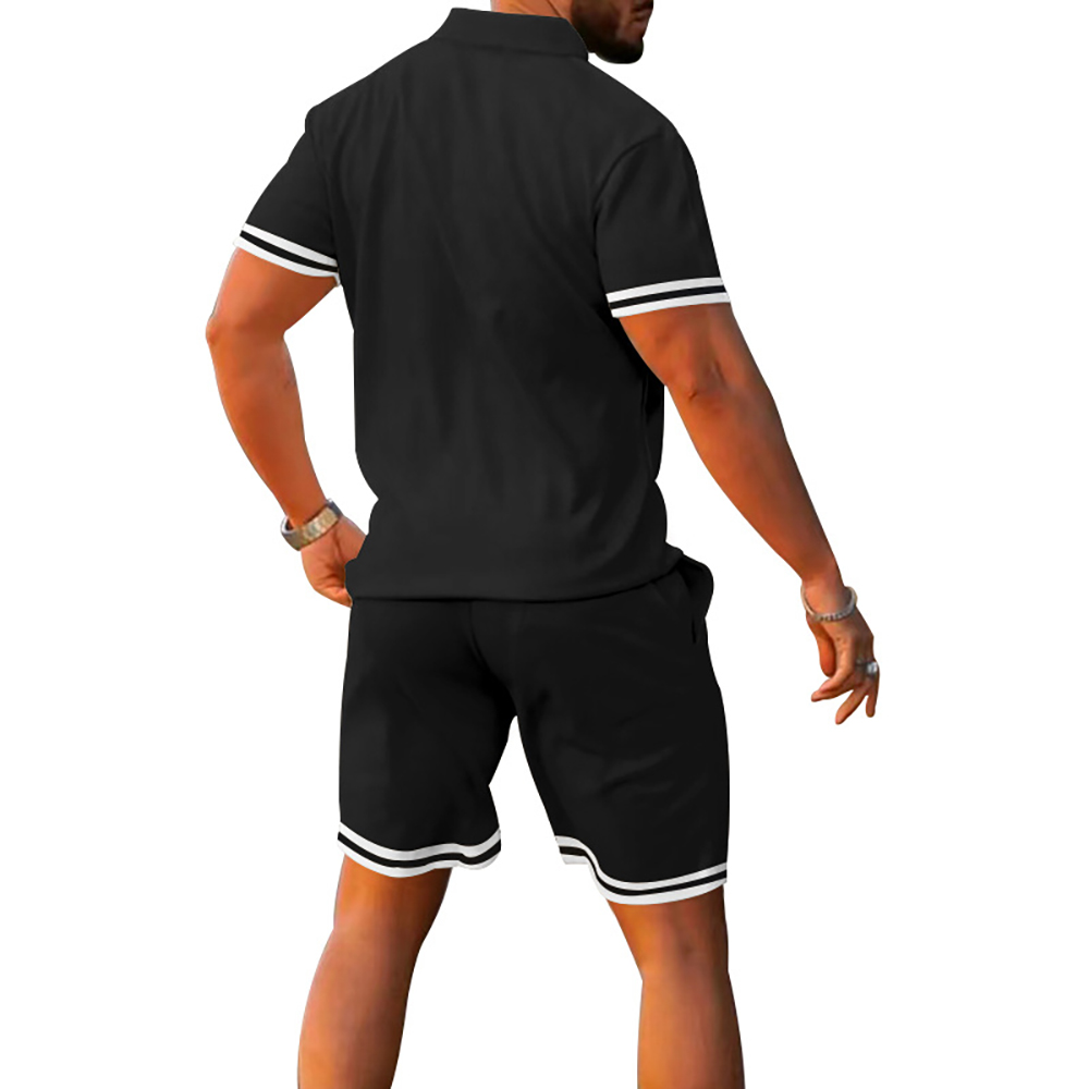 Herren Sommer Kurzarm Shorts Sportanzug