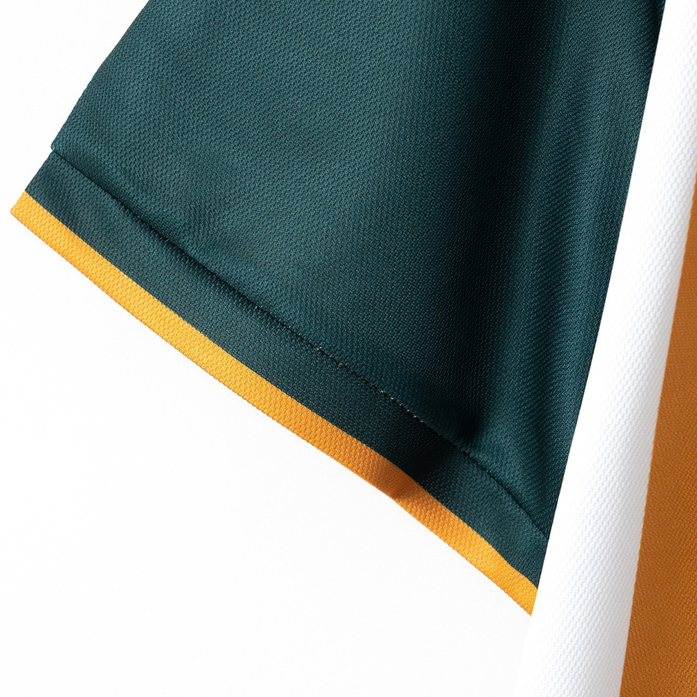 Herren Kurzarm-Revershemd mit Colorblock-Design