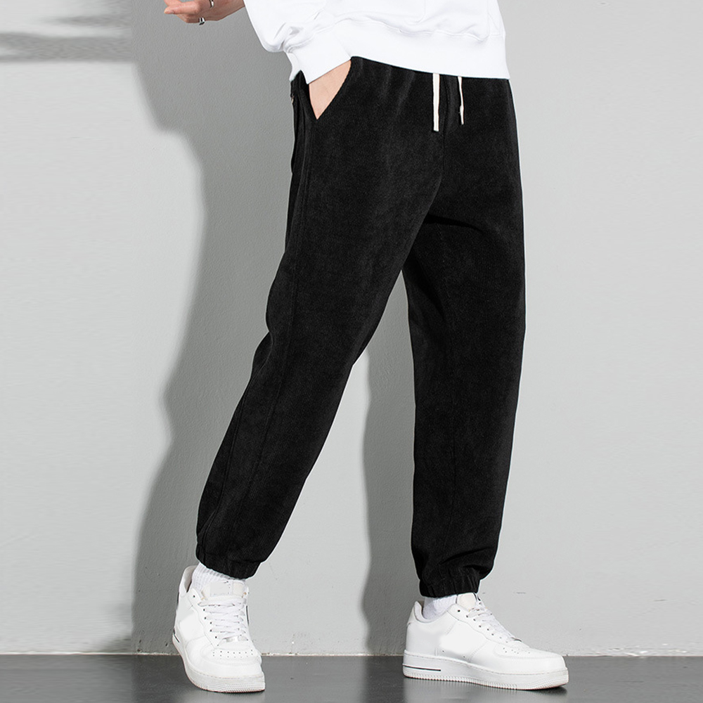 Freizeithose aus samtverdicktem Cord für Herren