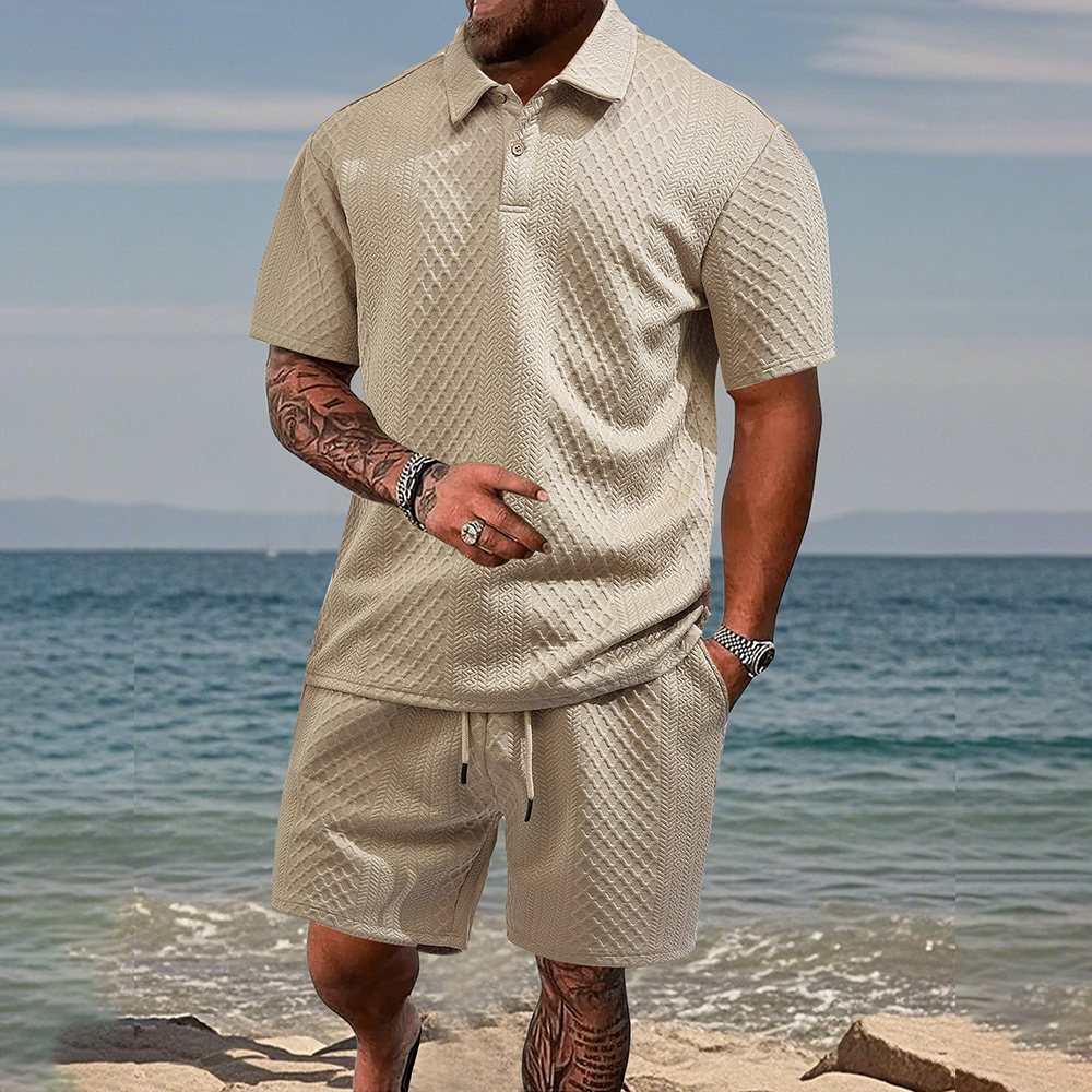 Sommer-Shorts für Herren mit elastischer Taille und Kordelzug