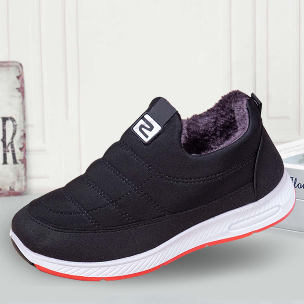 Damen-Wintersamt-verdickte warme Baumwollschuhe