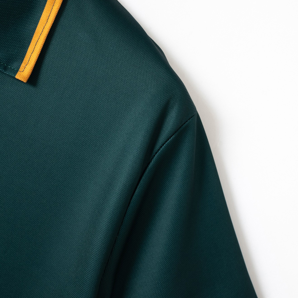 Herren Kurzarm-Revershemd mit Colorblock-Design