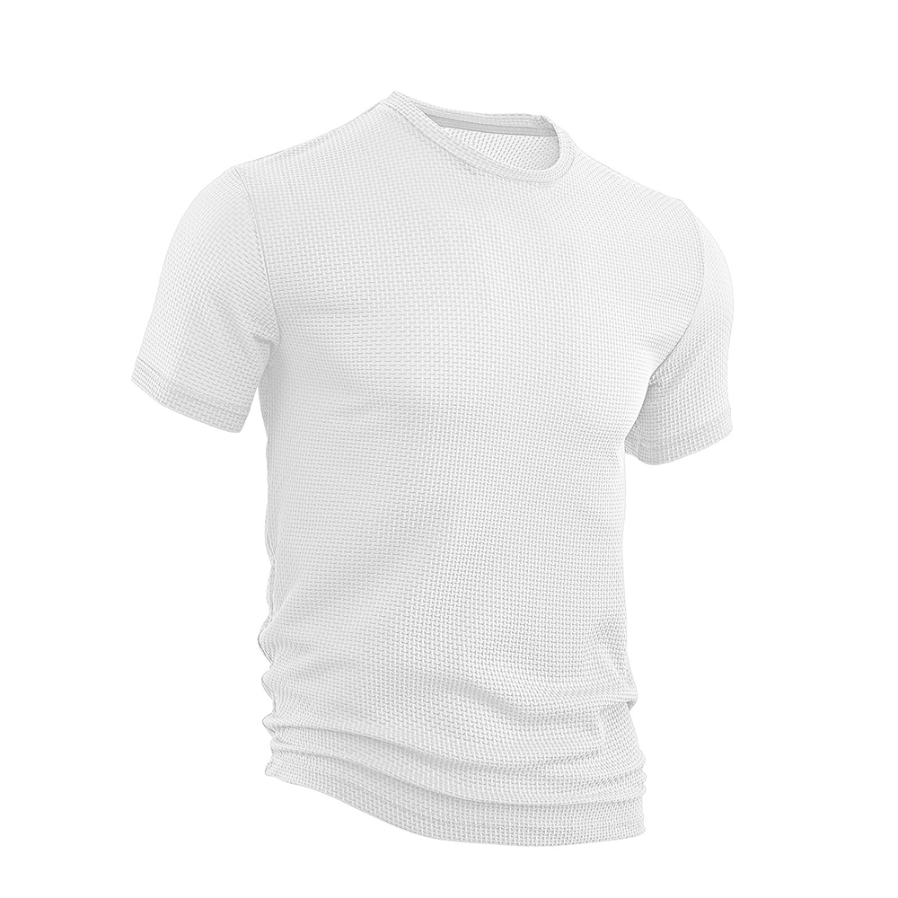 Sommerliches Herren Seersucker T-Shirt – Leicht und atmungsaktiv