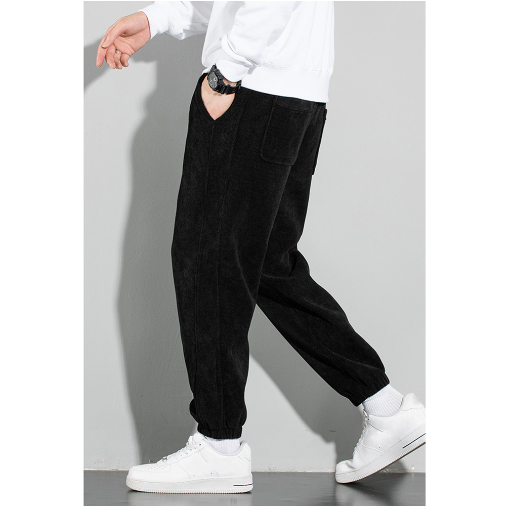 Sportliche Freizeithose für Herren aus Cord und Fleece