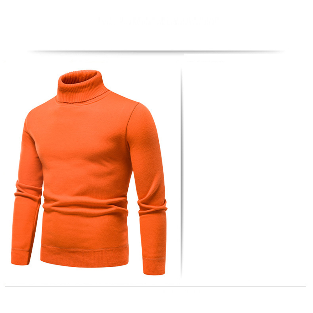 Rollkragen- und Fleece-Strickpullover für Herren im Winter