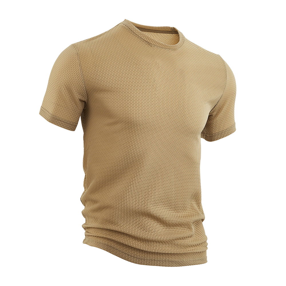 Sommerliches Herren Seersucker T-Shirt – Leicht und atmungsaktiv