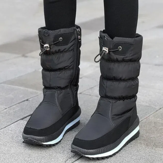 Verdickte warme lässige wasserdichte rutschfeste Winterstiefel für Damen