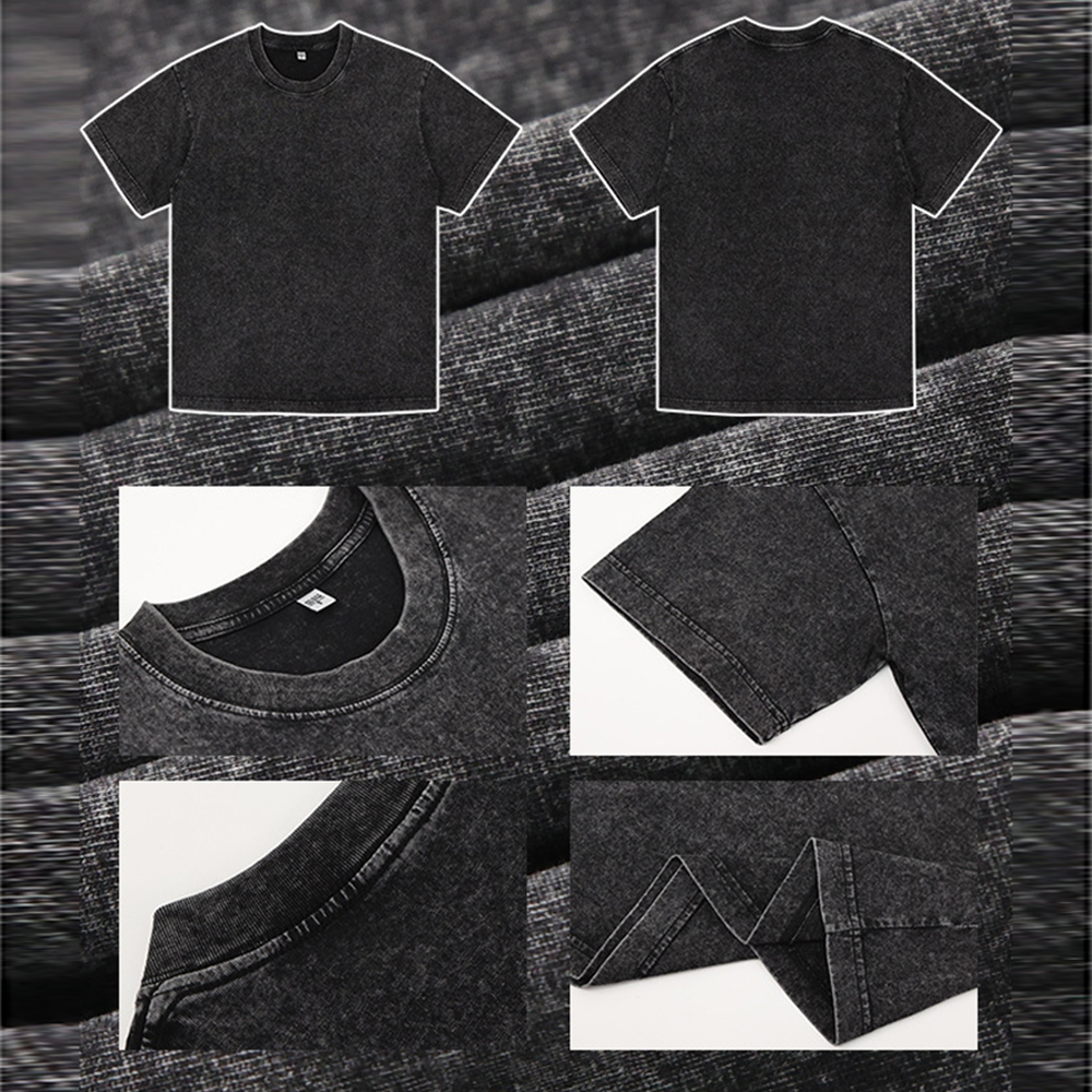 Kurzarm-T-Shirt aus Baumwolle mit Rundhalsausschnitt für Herren im Vintage-Stil