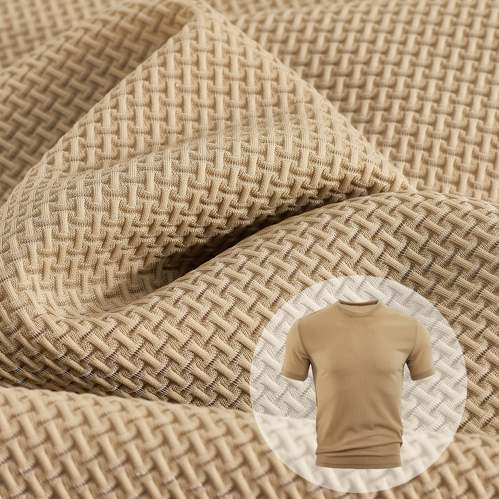 Sommerliches Herren Seersucker T-Shirt – Leicht und atmungsaktiv