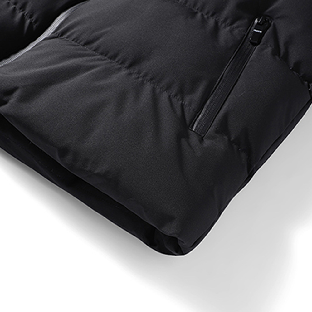 Warme Weste mit Rollkragen und Reißverschlusstasche für Herren