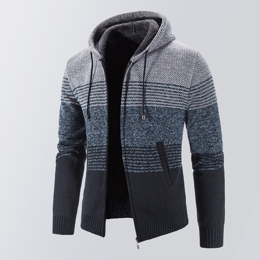 Nouvelle veste à capuche en polaire épaissie pour homme