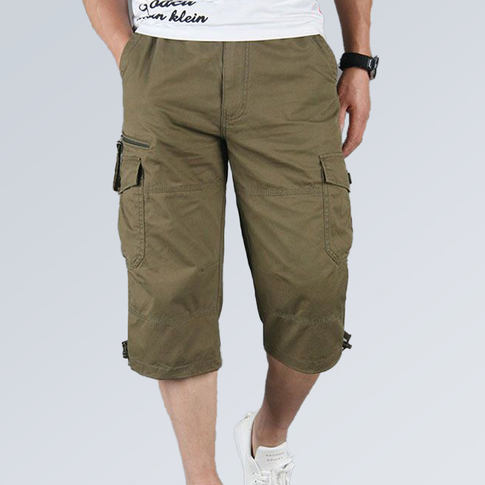 Herren Sport Casual Loose Workwear Cropped Hose