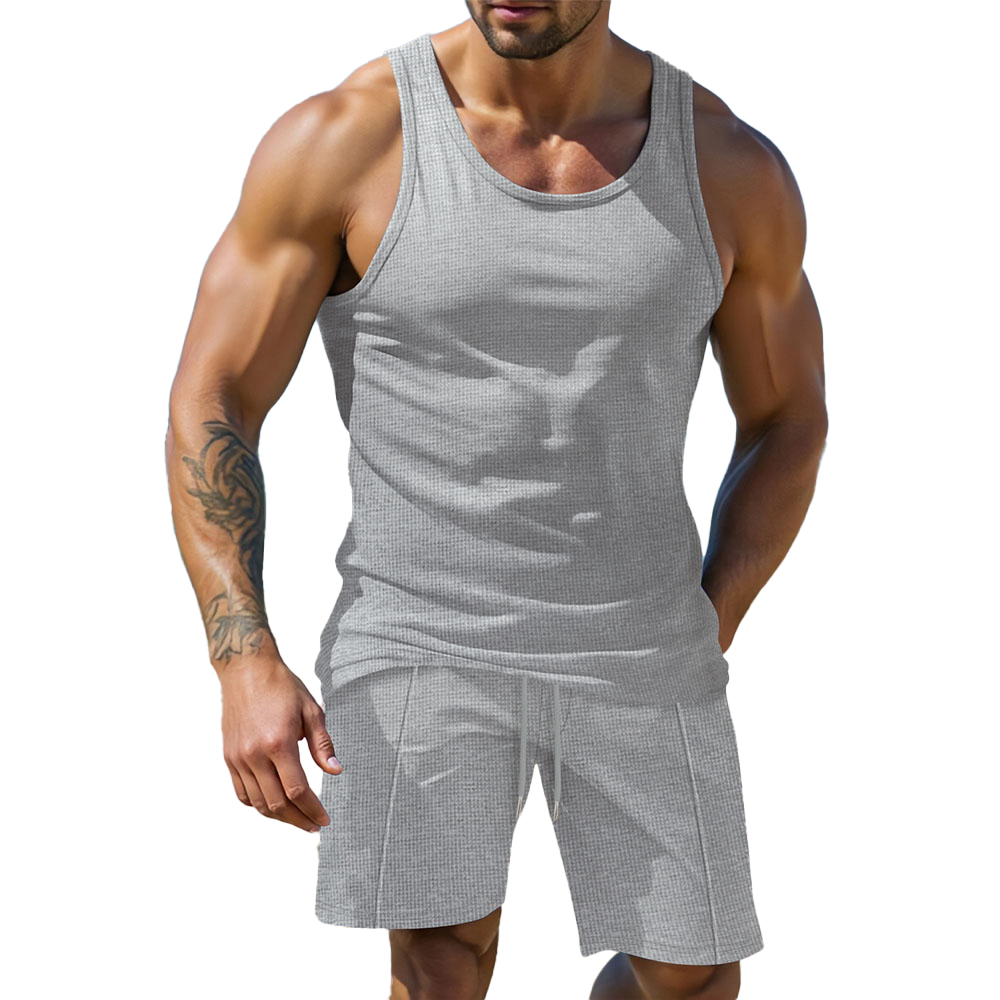 Weste + Shorts Herren Sommer Casual Comfort Set