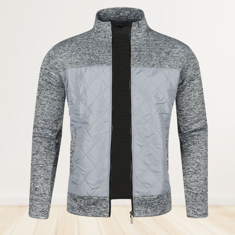 Strickjacke für Herren im Herbst und Winter mit Stehkragen