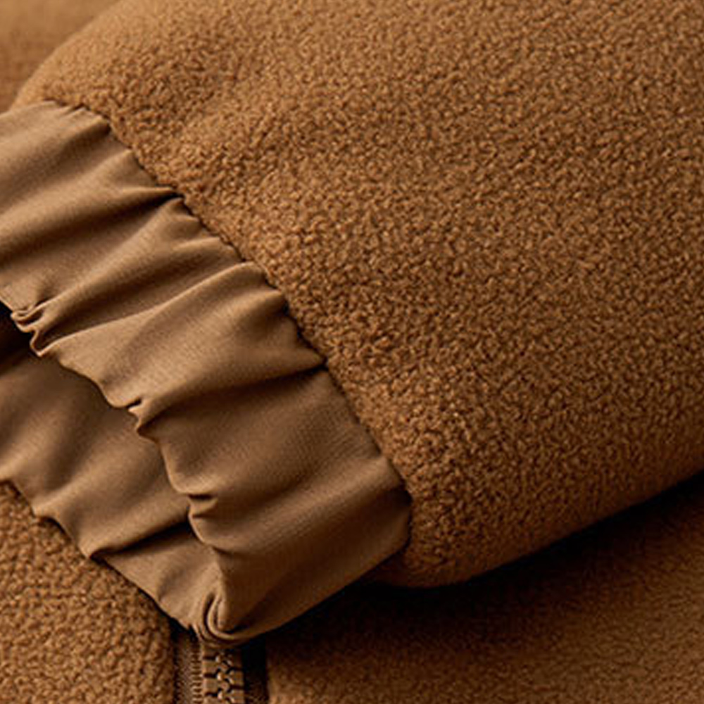 Warme Winterjacke für Herren mit Polarfleece-Futter und Samt-Stehkragen