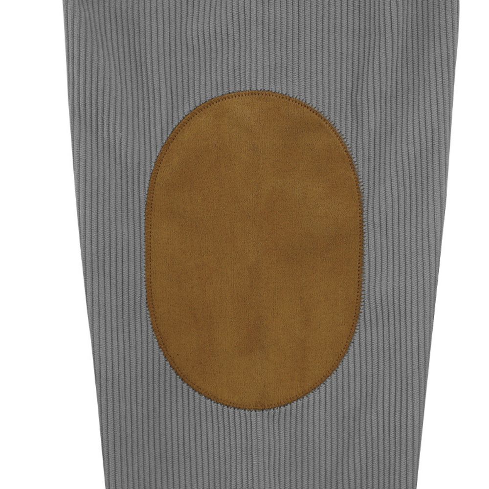 Herren-Sweatshirt aus Cord im Farbblock-Stil für Herbst und Winter mit Stehkragen