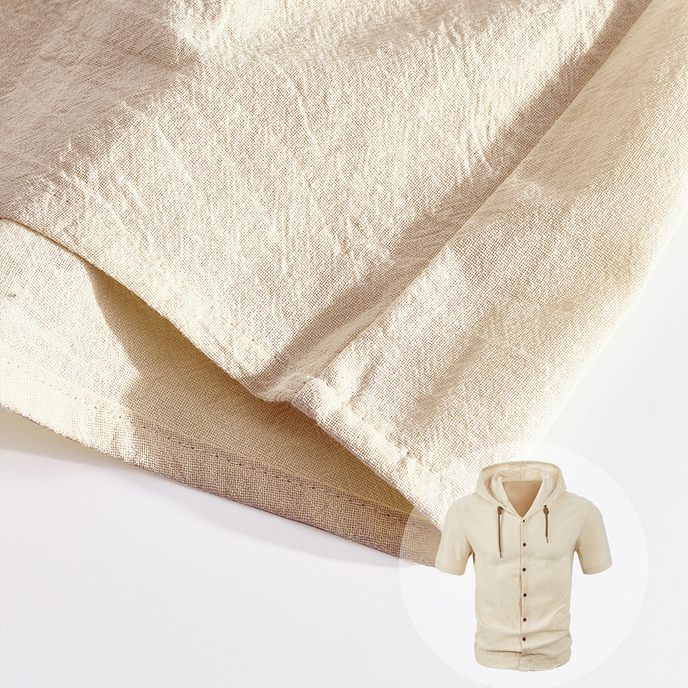 Herren-Strickjacke aus Baumwolle mit kurzen Ärmeln und Kapuze