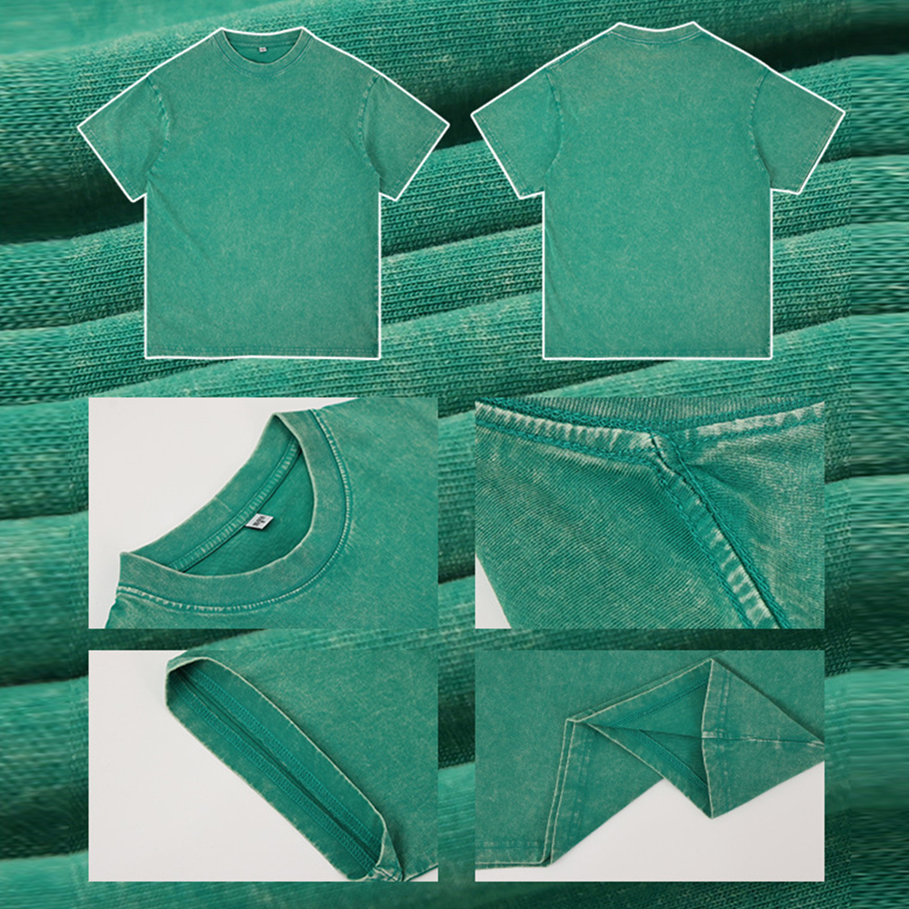 Kurzarm-T-Shirt aus Baumwolle mit Rundhalsausschnitt für Herren im Vintage-Stil