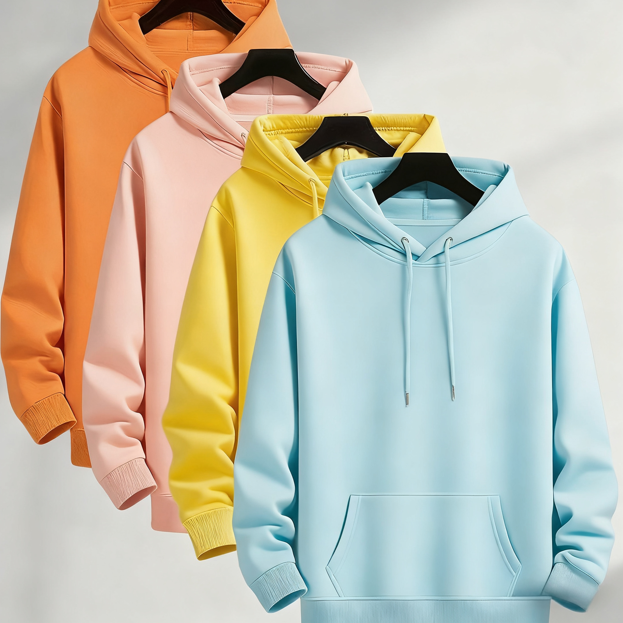 Lässiges Herren-Kapuzenpullover-Set für Herbst/Winter (4-teiliges Set)