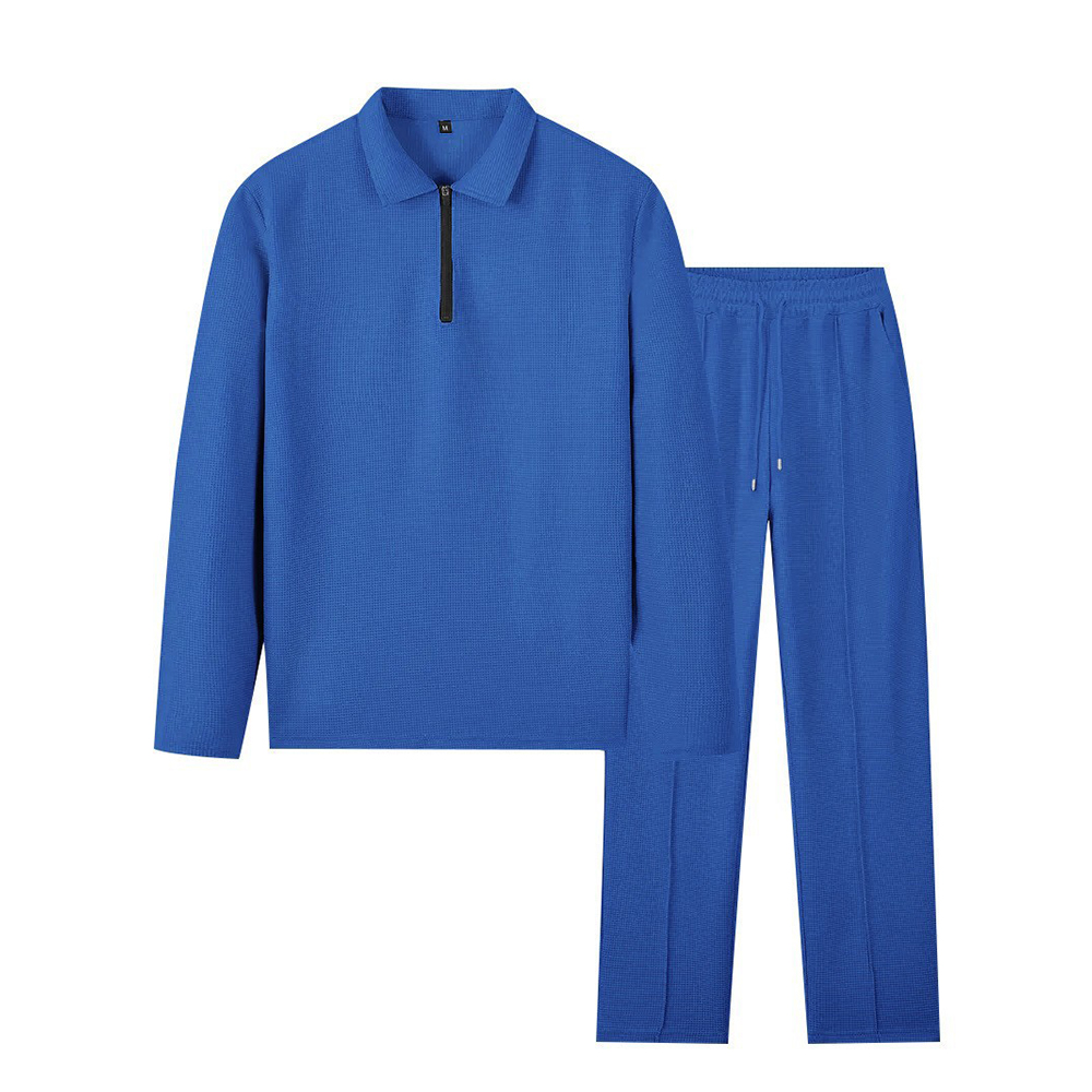 Einfarbige Langarmhose für Herren, lässiger Sportanzug