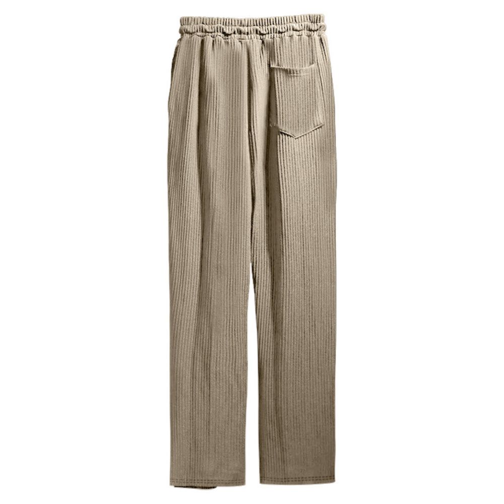 Nouveau pantalon droit décontracté en velours côtelé pour homme