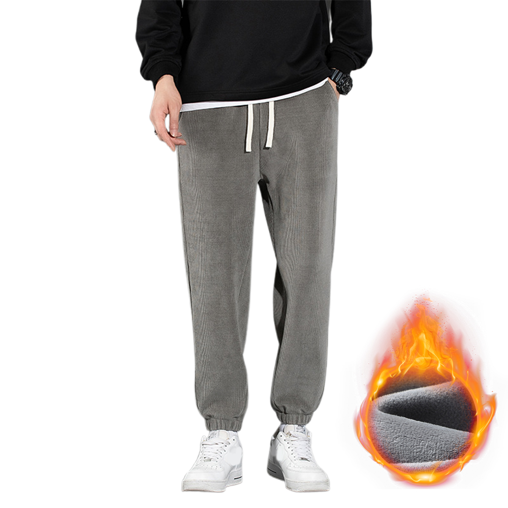 Freizeithose aus samtverdicktem Cord für Herren