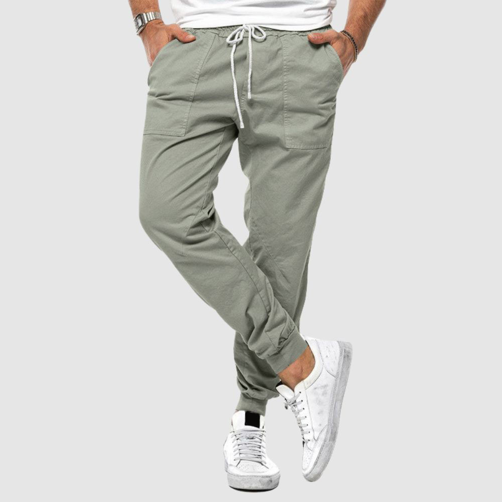 Lässige Slim-Fit-Hose mit Kordelzug für Herren
