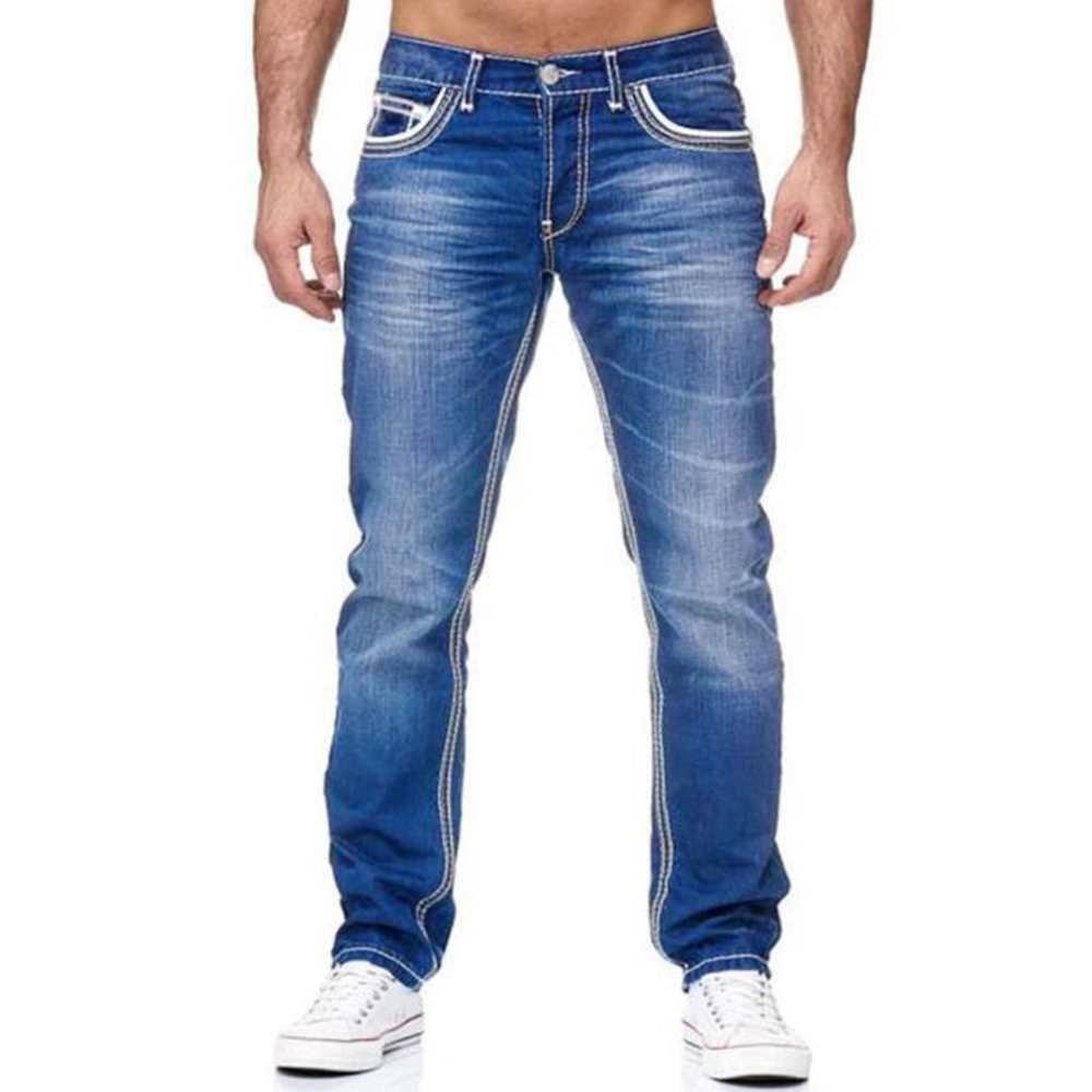 Jean décontracté droit simple et slim pour hommes