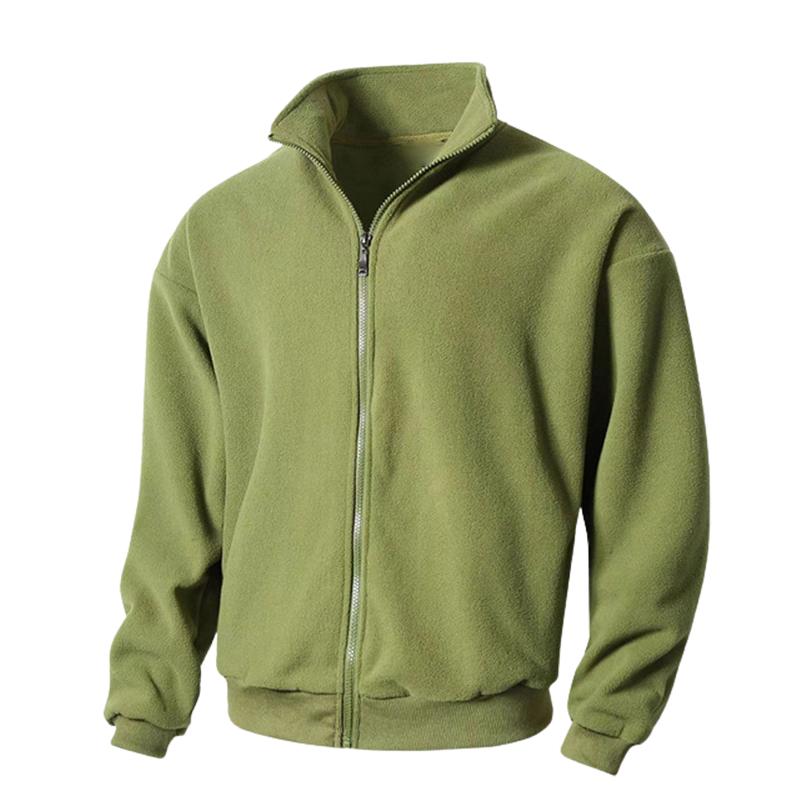 Lässige warme Jacke aus Polarfleece für Herren