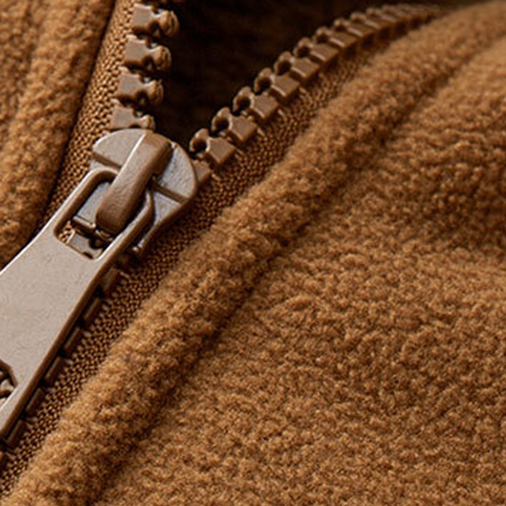 Warme Winterjacke für Herren mit Polarfleece-Futter und Samt-Stehkragen