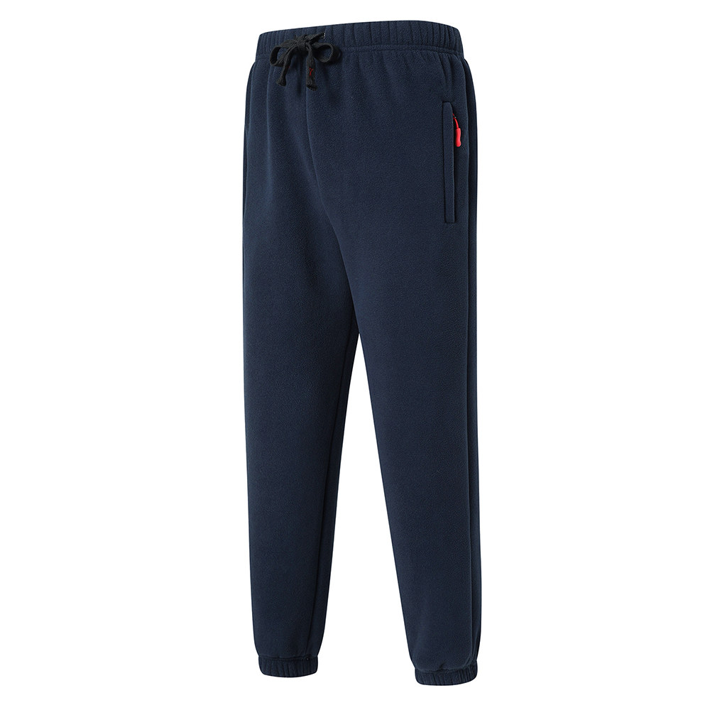 Pantalon décontracté épais en polaire chaude pour hommes