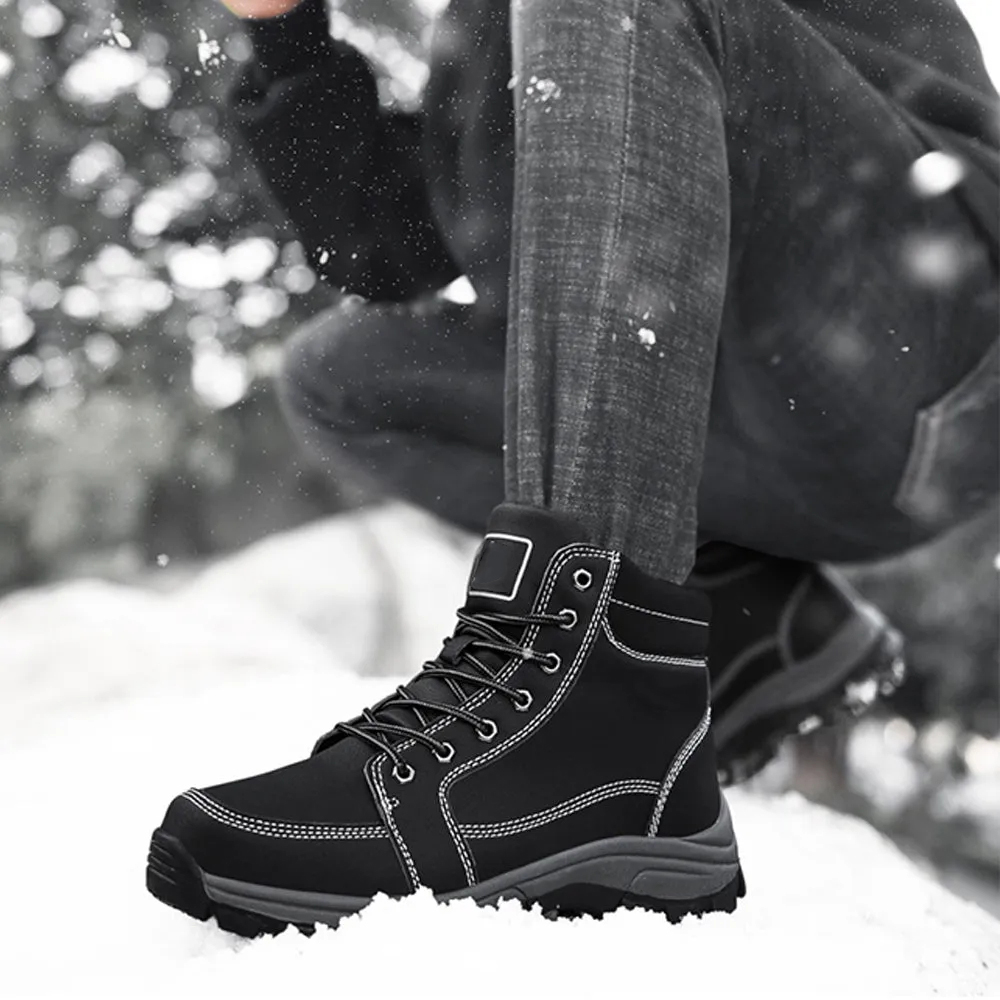 Wasserdichte Anti Rutsch Schneestiefel für Männer Outdoor Schuhe
